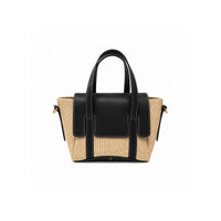 Jute Charm Flapover Bag