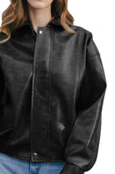 Willow Oversized Relaxed Fit Leather Jacket