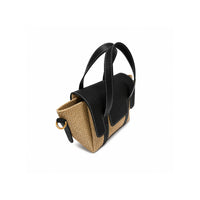 Jute Charm Flapover Bag