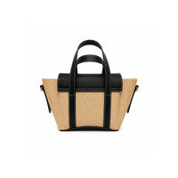 Jute Charm Flapover Bag