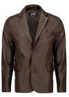 Invisible Stitching Casual Leather Blazer for Men

