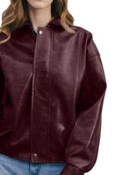 Willow Oversized Relaxed Fit Leather Jacket