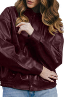 Willow Oversized Relaxed Fit Leather Jacket