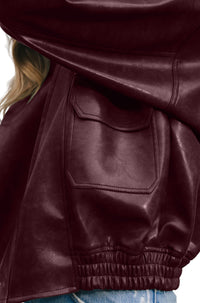 Willow Oversized Relaxed Fit Leather Jacket