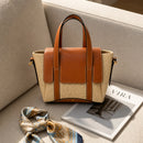Jute Charm Flapover Bag