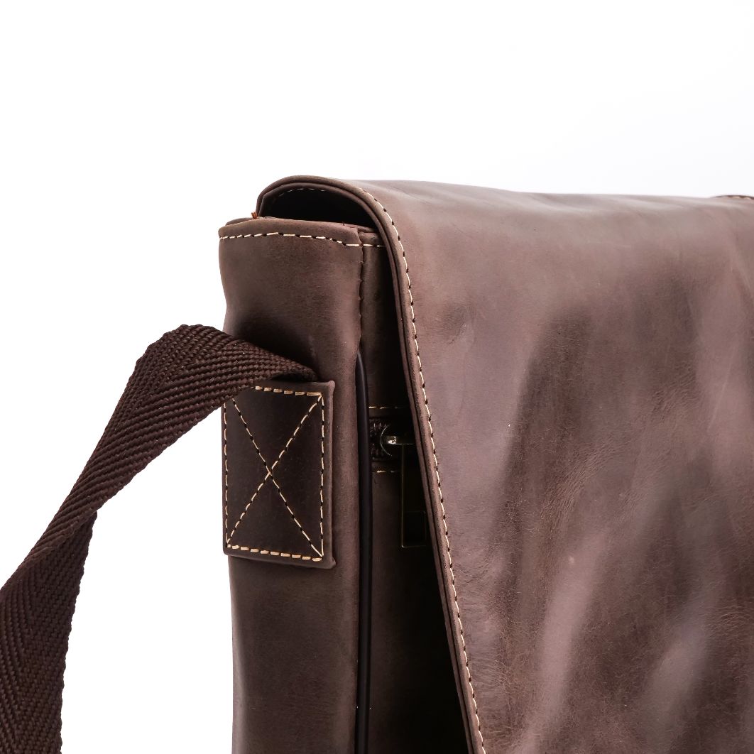 Crossbody Organizer Vintage Pure Leather Bag