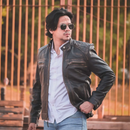 Diamond vinntage black leather jacket 