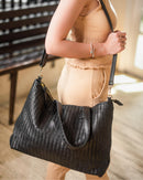 big strap leather handbag for womens