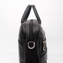 Executive Black Leather Laptop Bag
