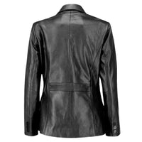 Women's Jild Classic Lambskin Black Leather Blazer
