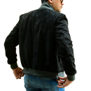 Jild Varsity Letterman Real Suede Leather Bomber Jacket Men