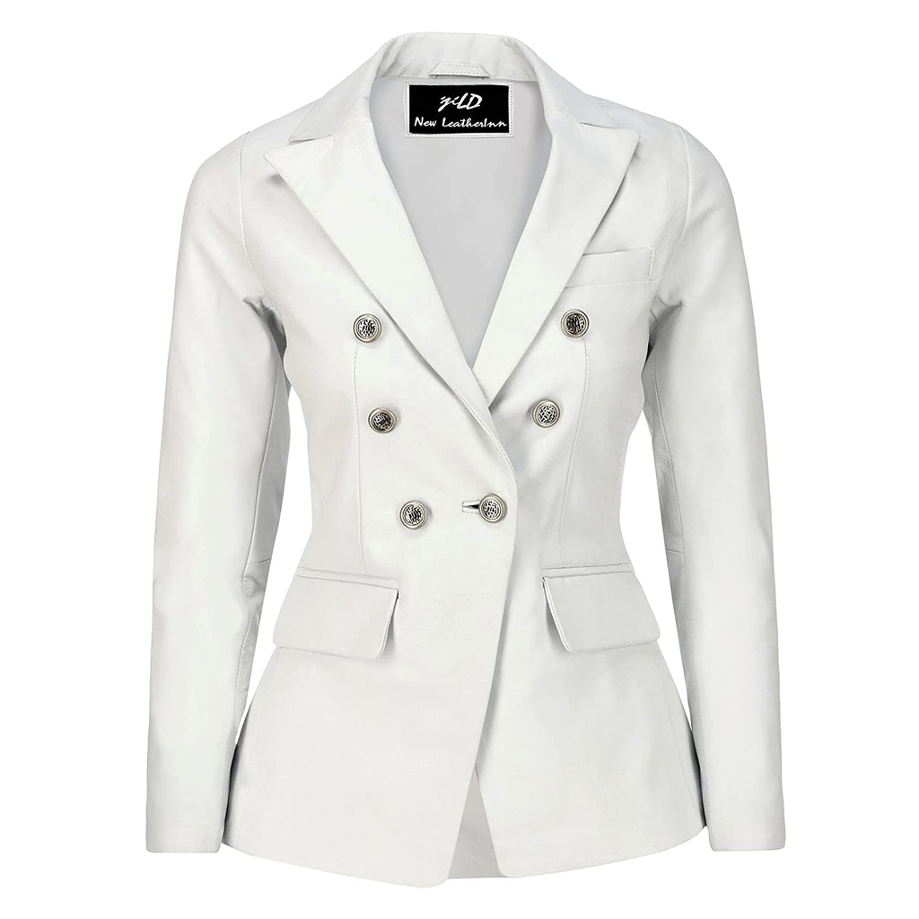 ☆Id Double-Breasted Blazer/KIMHEKIM☆ L'AGENCE Kenzie Pinstriped Cotton-Blend Double-Breasted