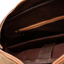 Oxford Pure Wood Brown Leather Vintage Business Laptop Bag