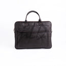 Parker Slim Leather Laptop Bag-Dark Brown