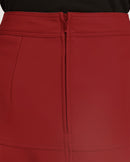 Real Lambskin Leather Skirts for Women