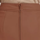 Real Lambskin Leather Skirts for Women