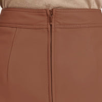 Real Lambskin Leather Skirts for Women