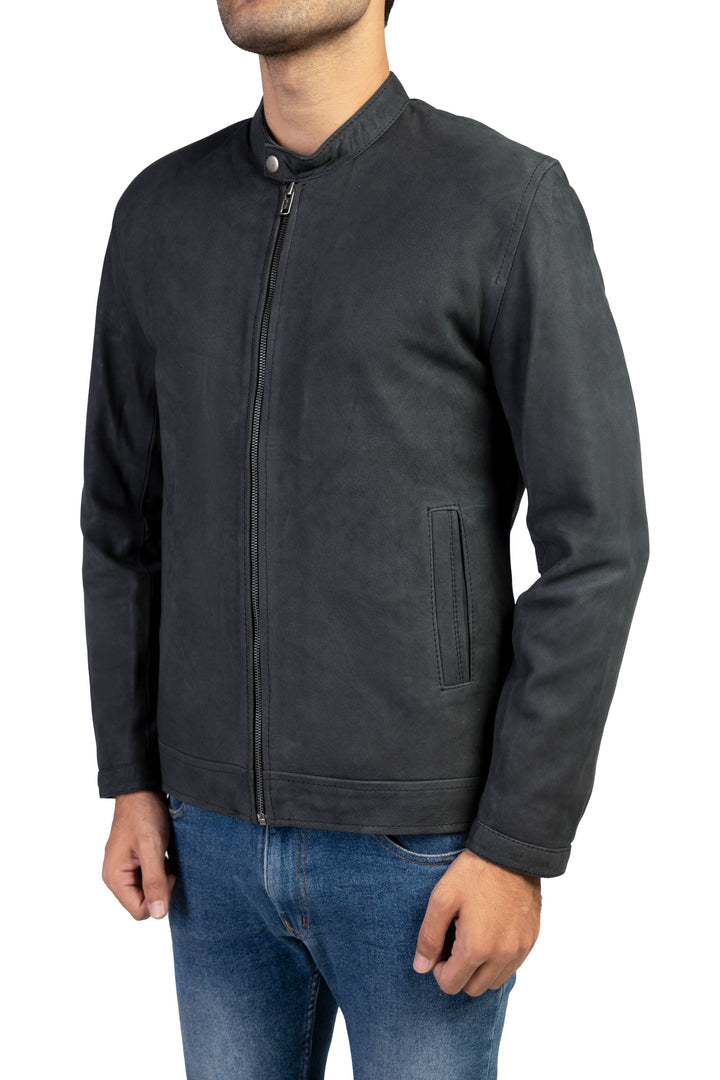 Mens Classic Suede Leather Jacket