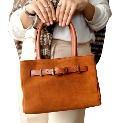 Espresso Suede Bag
