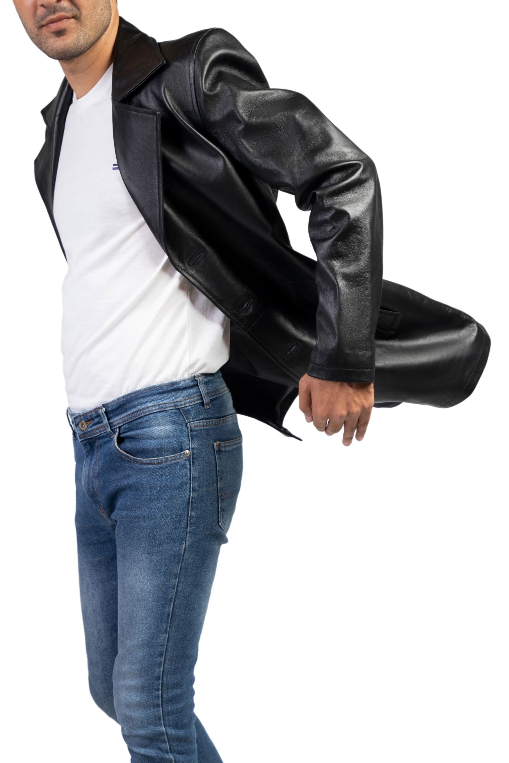 Jild Jild Men's Classic Real Leather Trench Coat – Jildleather