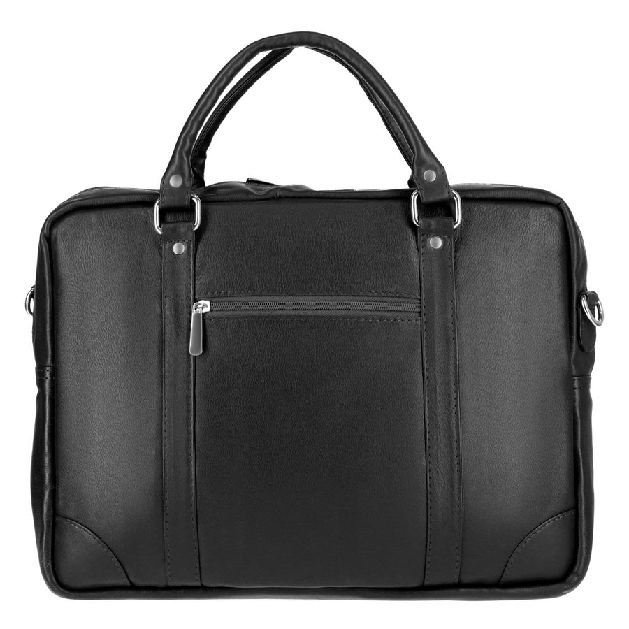 The Maverick Soft Grain Natural Milled Leather Laptop Bag