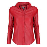 Women's Leather Shirt – Perfect for Casual Wear

