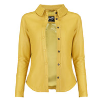 Womens Casual Leather Shirt