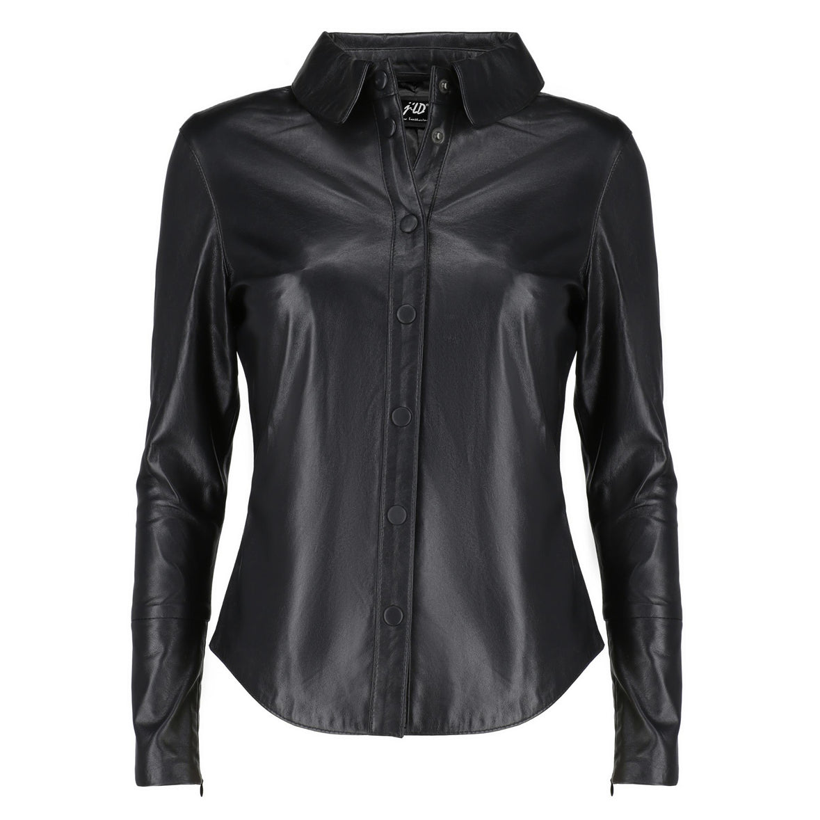 Womens Casual Leather Shirt