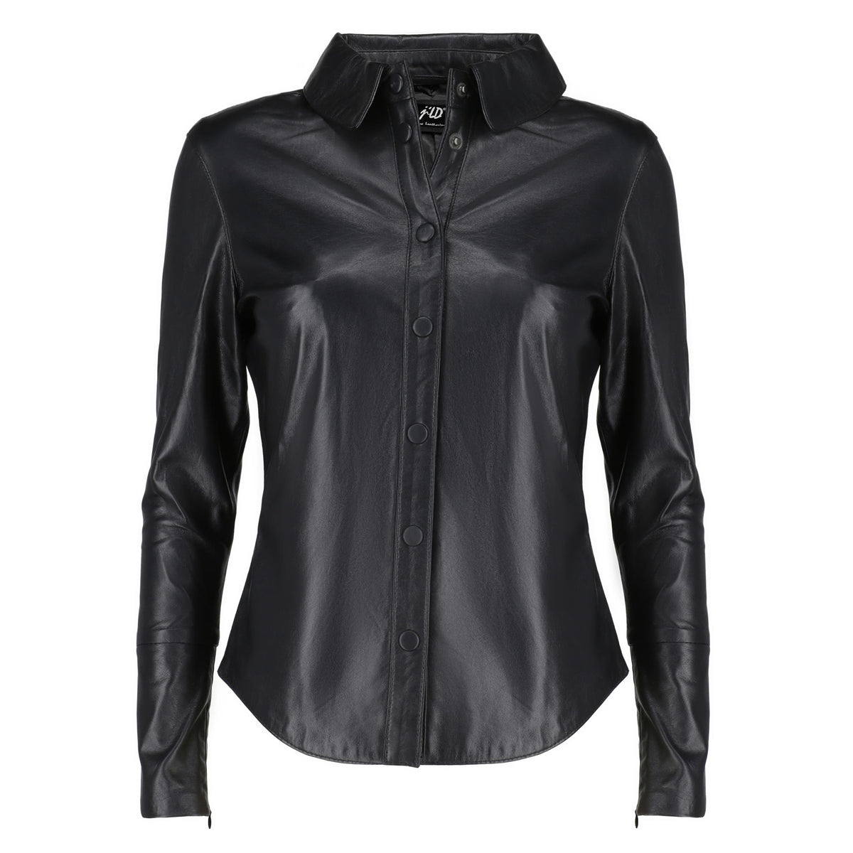 Womens Casual Leather Shirt