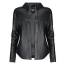 Womens Casual Leather Shirt