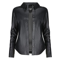Womens Casual Leather Shirt