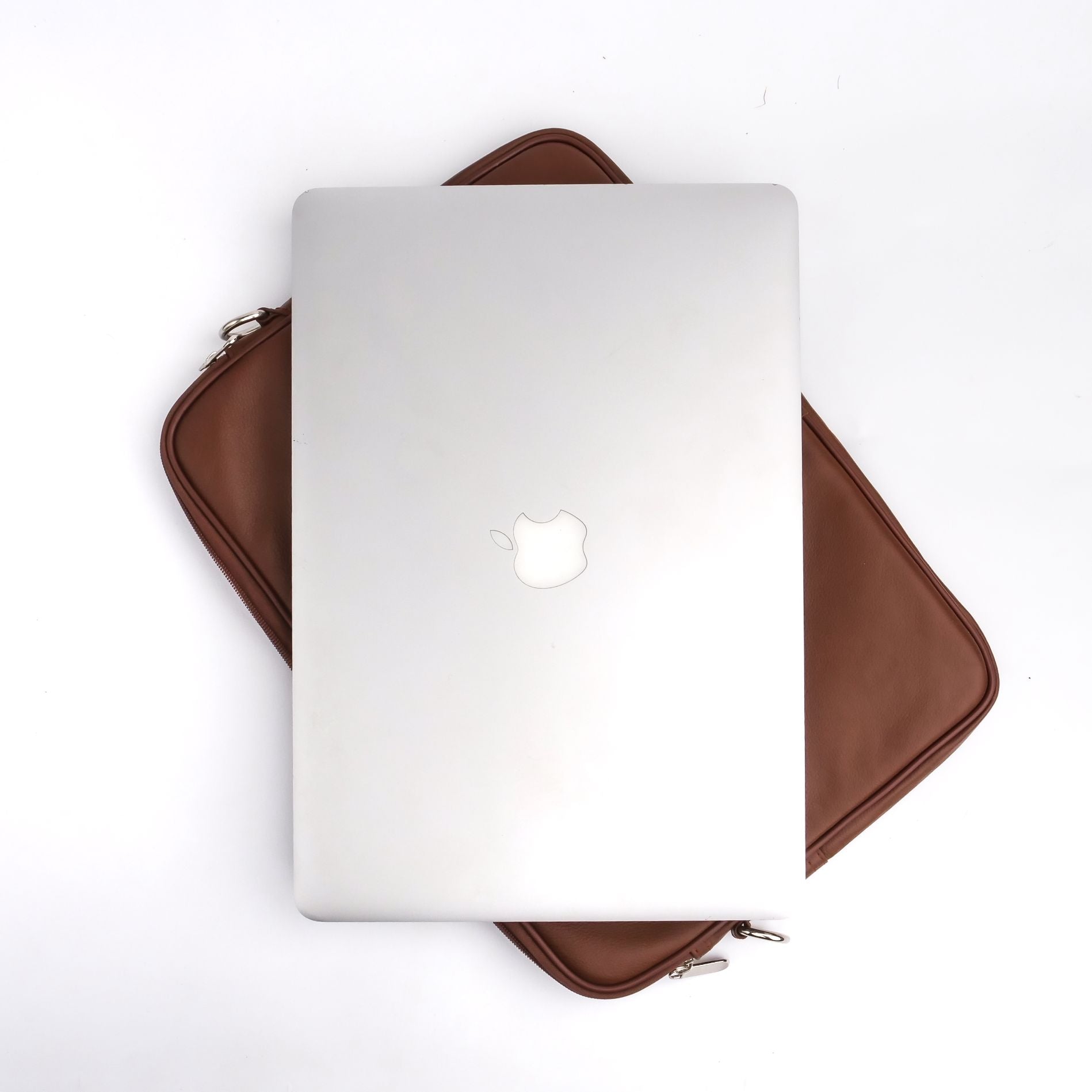 15 5 Inch The Folio Sleek Slim Tan Leather Laptop Bag