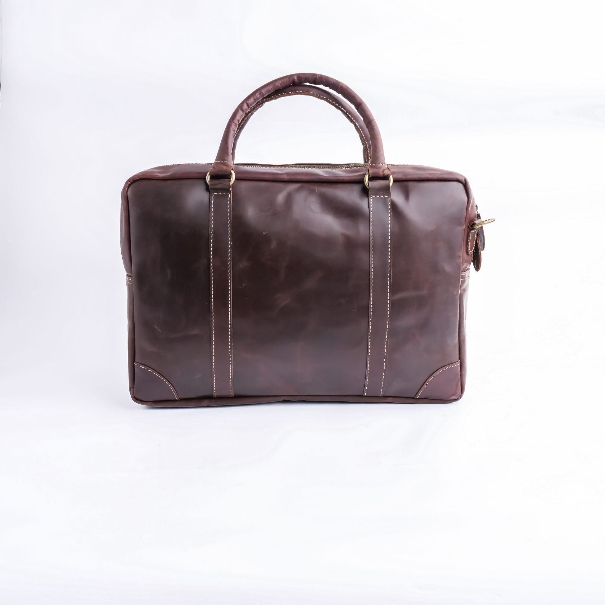 The Maverick Vintage Dark Brown Leather Laptop Bag