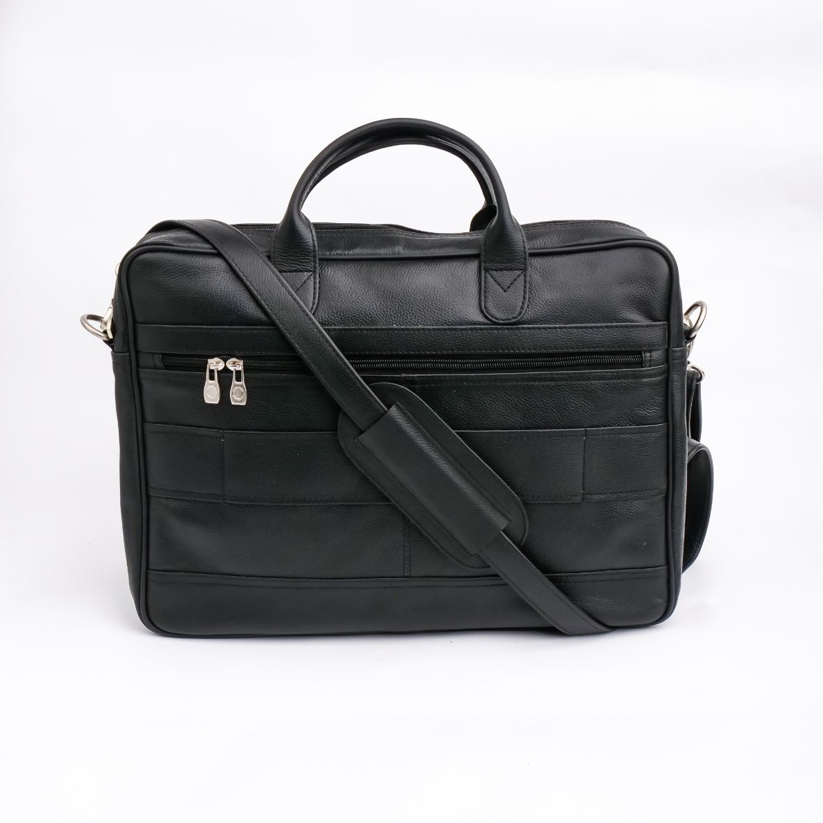 The Ultimate Black Leather Briefcase Bag