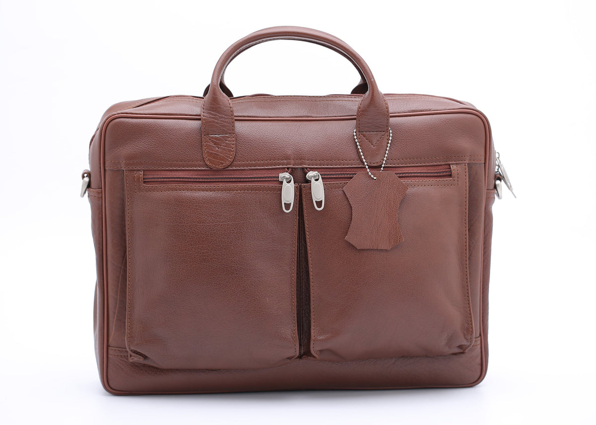 The Ultimate Tan Leather Briefcase Bag