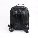 Trio Black Leather Backpack