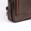 Trio Brown Leather Backpack