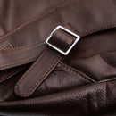 Trio Brown Leather Backpack