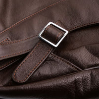 Trio Brown Leather Backpack