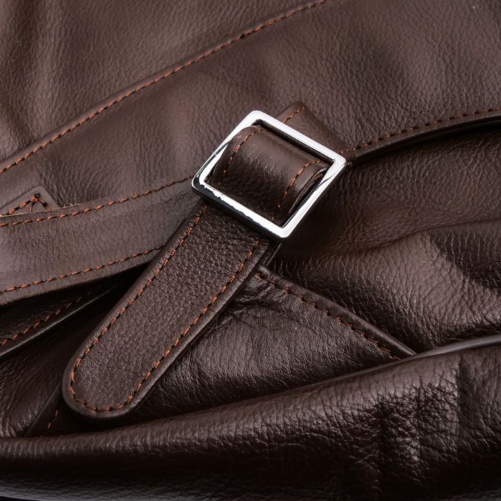 Trio Brown Leather Backpack
