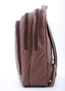 Trio Tan Leather Backpack