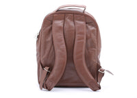 Trio Tan Leather Backpack