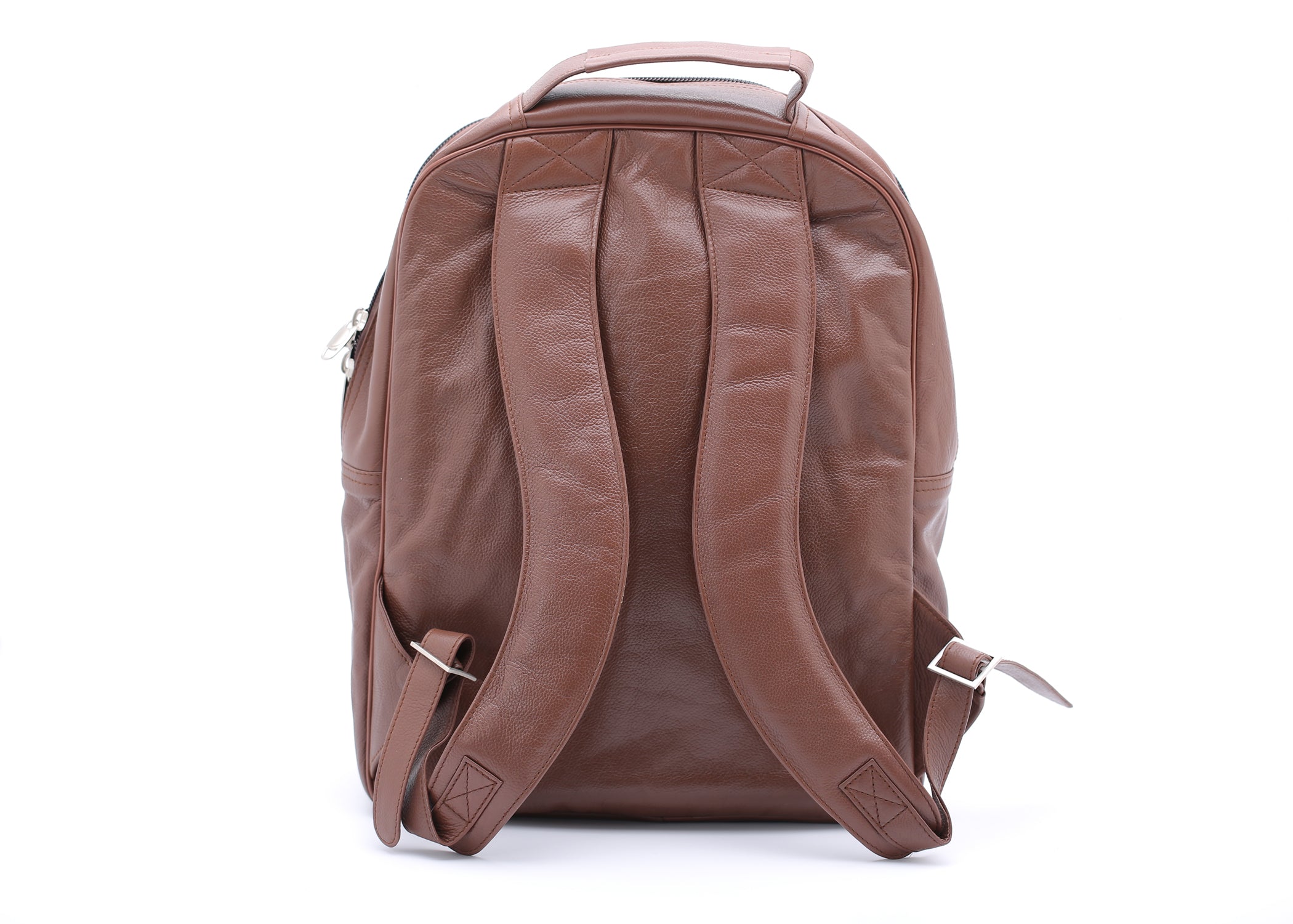 Trio Tan Leather Backpack