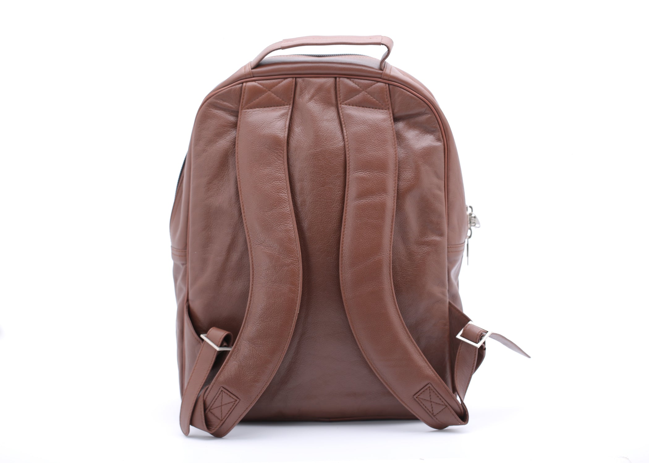 Trio Tan Leather Backpack