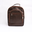 Trio Brown Leather Backpack
