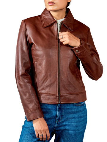 Women’s Classic Polo Collar Jacket