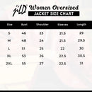 Womens Oversized Black Leather Jacket