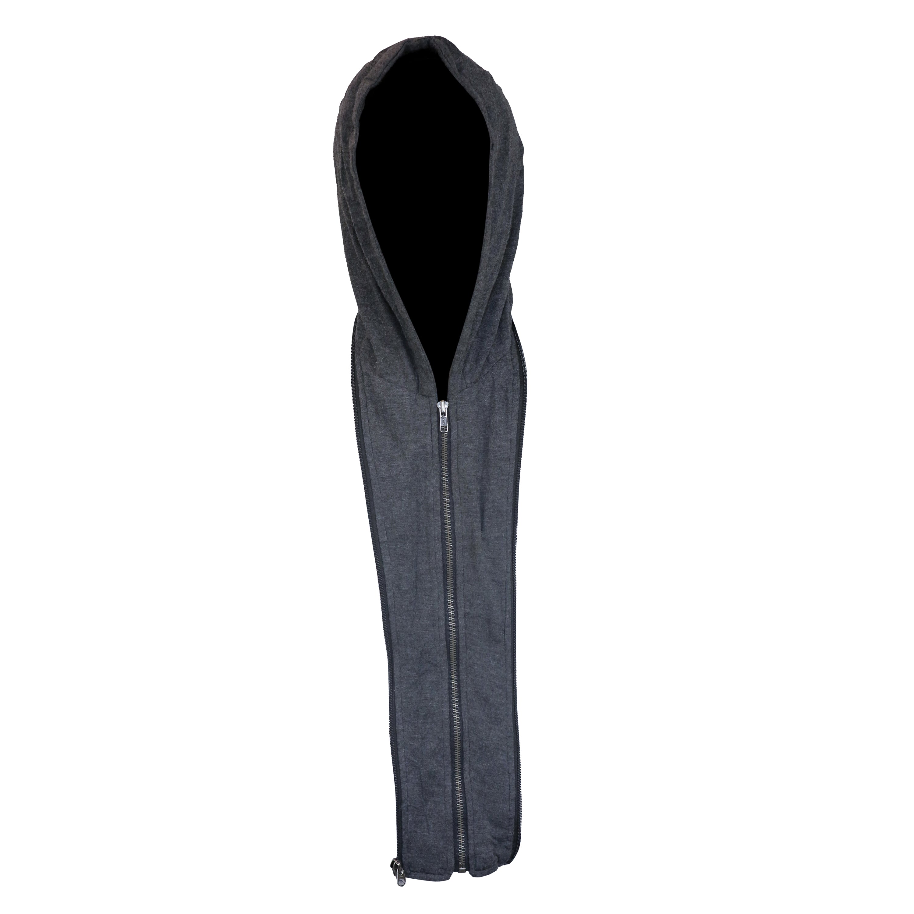 Mens Black Hooded Bomber Leather Jacket
