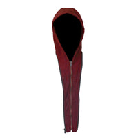 Mens Tan Wax Hooded Leather Bomber Jacket