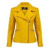Women's Stylish White Biker Leather Jacket

